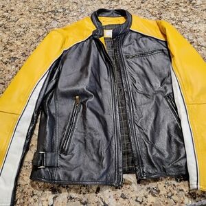 Wilsons Leather Black and Yellow Jacket